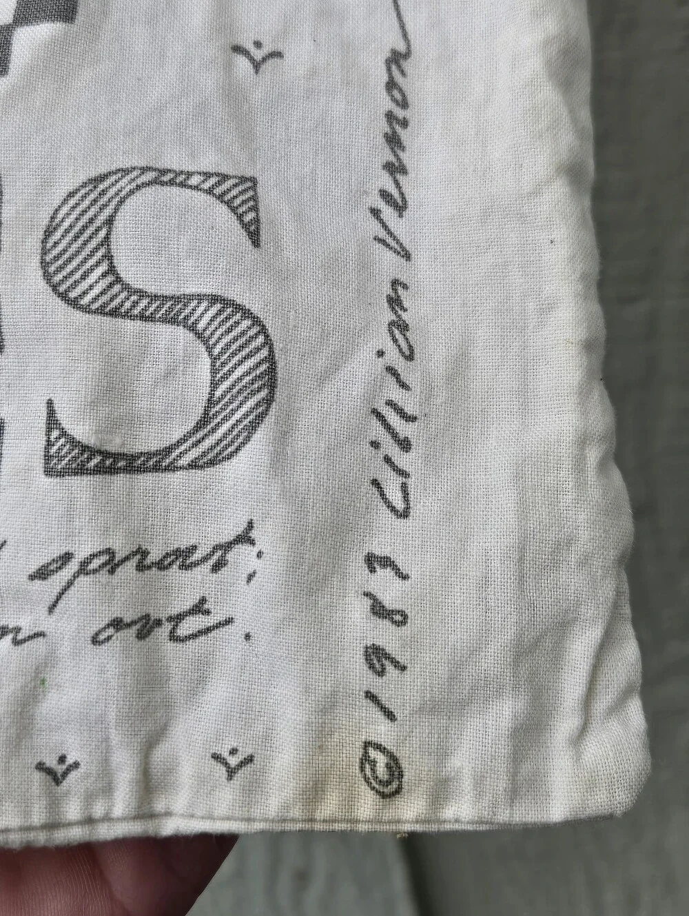 Vintage 1989 Lillian Vernon Cotton Potato Storage Bag